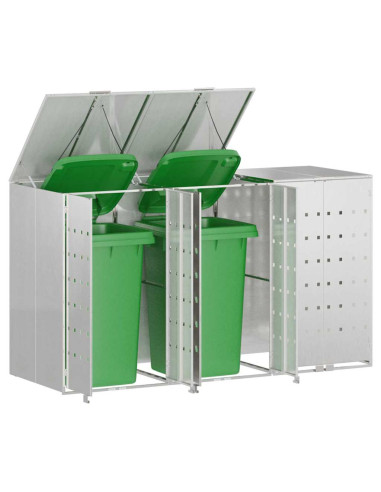 Contenitore per Rifiuti per 3 Bidoni 340 x 77.5 x 115.5 cm