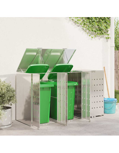 Contenitore per Rifiuti per 3 Bidoni 340 x 77.5 x 115.5 cm