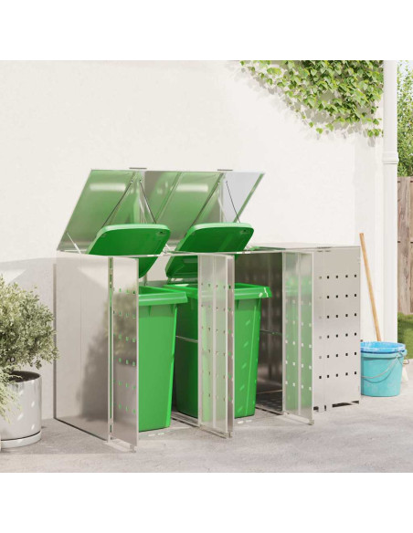 Contenitore per Rifiuti per 3 Bidoni 340 x 77.5 x 115.5 cm