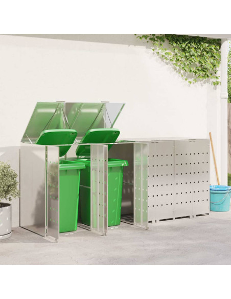 Contenitore per Rifiuti per 3 Bidoni 340 x 77.5 x 115.5 cm