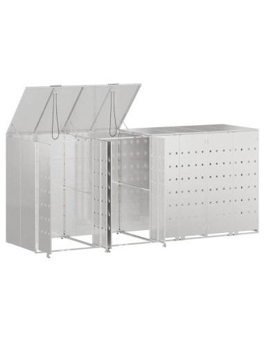 Contenitore per Rifiuti per 3 Bidoni 340 x 77.5 x 115.5 cm