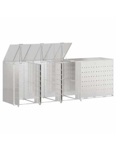 Contenitore per Rifiuti per 3 Bidoni 340 x 77.5 x 115.5 cm