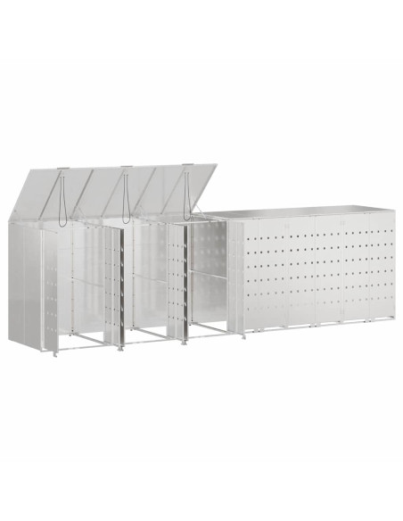 Contenitore per Rifiuti per 3 Bidoni 340 x 77.5 x 115.5 cm