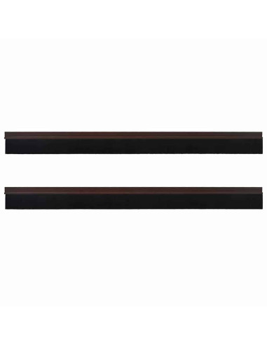 Spazzole per porte autoadesive 2 pcs Marrone 100 cm