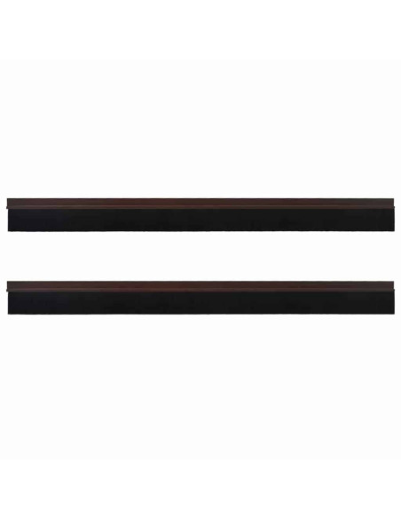 Spazzole per porte autoadesive 2 pcs Marrone 100 cm