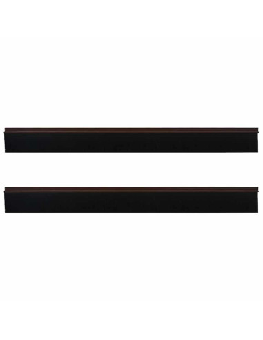 Spazzole per porte autoadesive 2 pcs Marrone 100 cm