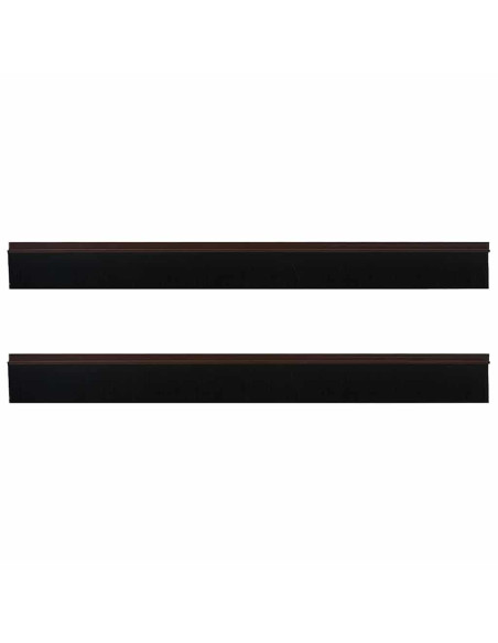 Spazzole per porte autoadesive 2 pcs Marrone 100 cm