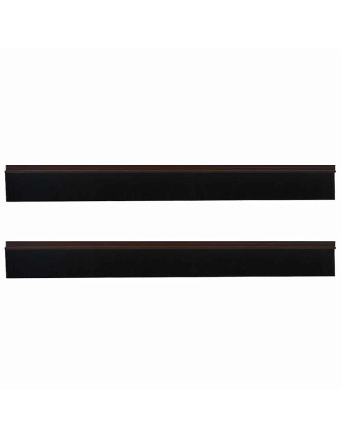 Spazzole per porte autoadesive 2 pcs Marrone 100 cm