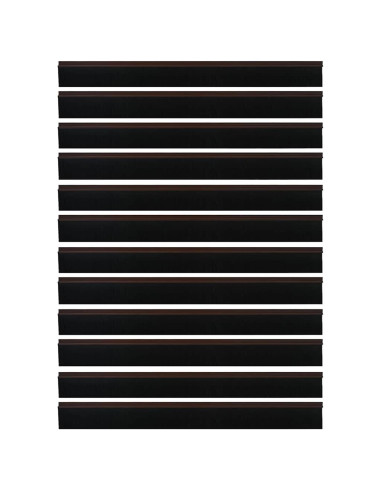 Spazzole per porte autoadesive 12 pcs Marrone 100 cm
