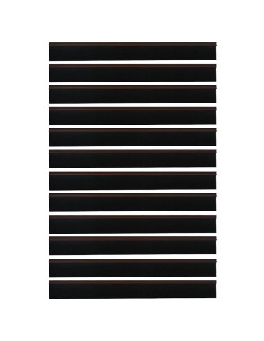 Spazzole per porte autoadesive 12 pcs Marrone 100 cm