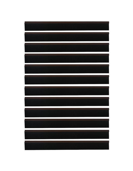 Spazzole per porte autoadesive 12 pcs Marrone 100 cm