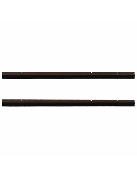 Spazzole per porte a vite 2 pcs Marrone 100 cm