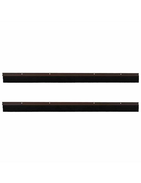 Spazzole per porte a vite 2 pcs Marrone 100 cm