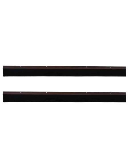 Spazzole per porte a vite 2 pcs Marrone 100 cm
