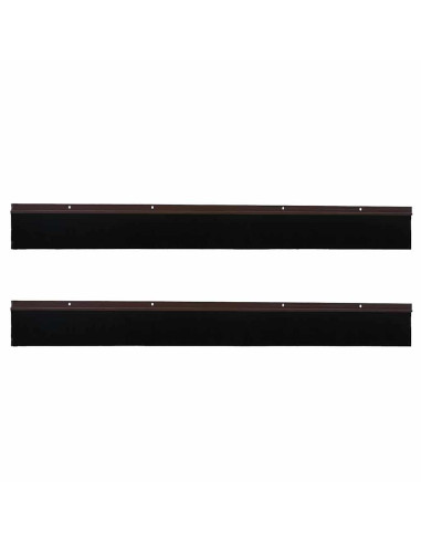 Spazzole per porte a vite 2 pcs Marrone 100 cm