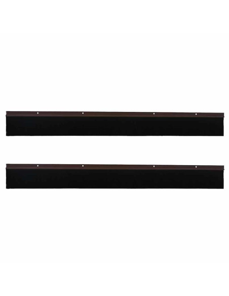 Spazzole per porte a vite 2 pcs Marrone 100 cm