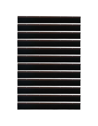 Spazzole per porte a vite 12 pcs Marrone 100 cm