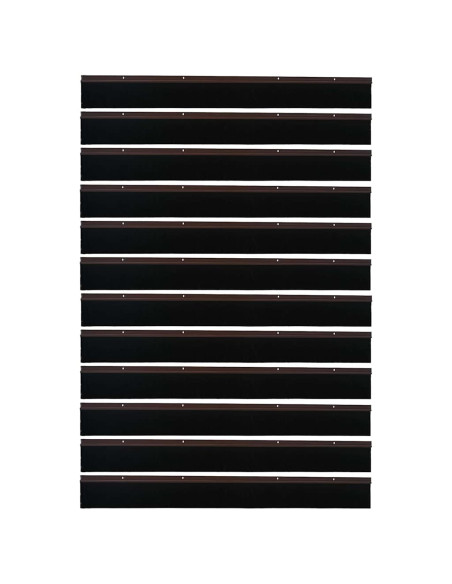 Spazzole per porte a vite 12 pcs Marrone 100 cm