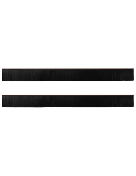 Spazzole per porte a vite 2 pcs Marrone 100 cm