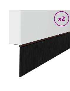 Spazzole per porte a vite 2 pcs Marrone 100 cm 2