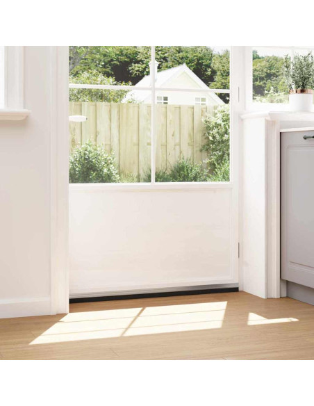 Spazzole per porte autoadesive 2 pcs Argento 100 cm