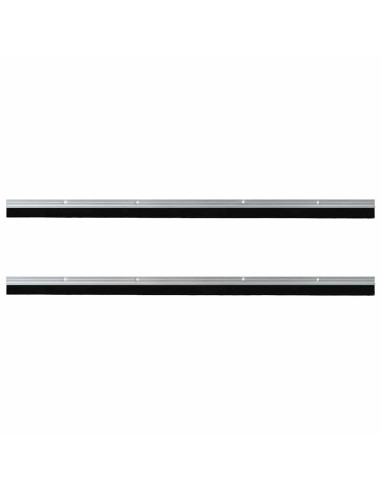 Spazzole per porte a vite 2 pcs Argento 100 cm