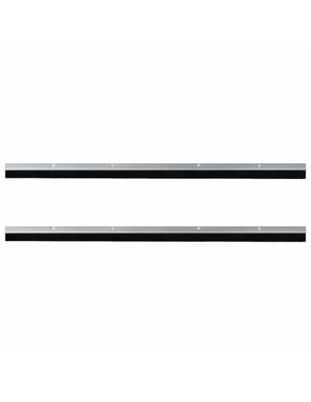 Spazzole per porte a vite 2 pcs Argento 100 cm