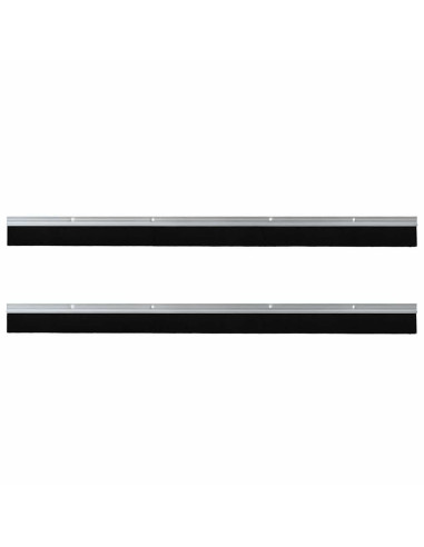 Spazzole per porte a vite 2 pcs Argento 100 cm