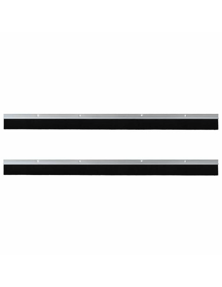 Spazzole per porte a vite 2 pcs Argento 100 cm
