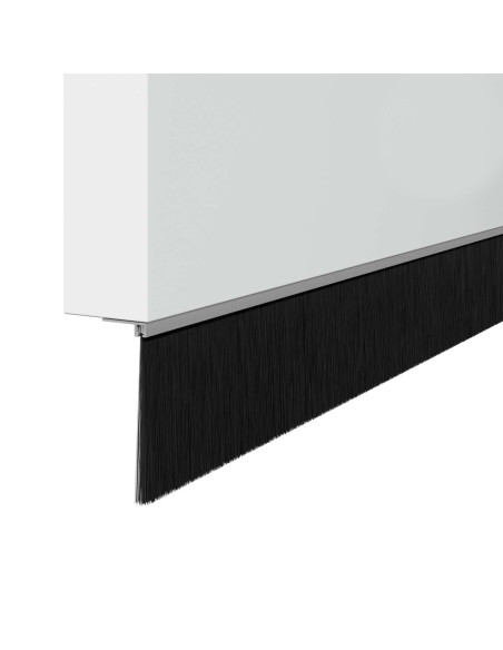 Spazzole per porte a vite 2 pcs Argento 100 cm