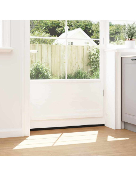 Spazzole per porte a vite 12 pcs Argento 100 cm