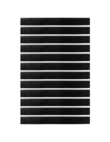 Spazzole per porte a vite 12 pcs Argento 100 cm