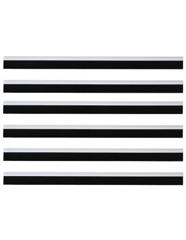 Spazzole per porte autoadesive 6 pcs Bianco 100 cm