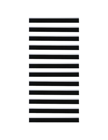 Spazzole per porte autoadesive 12 pcs Bianco 100 cm