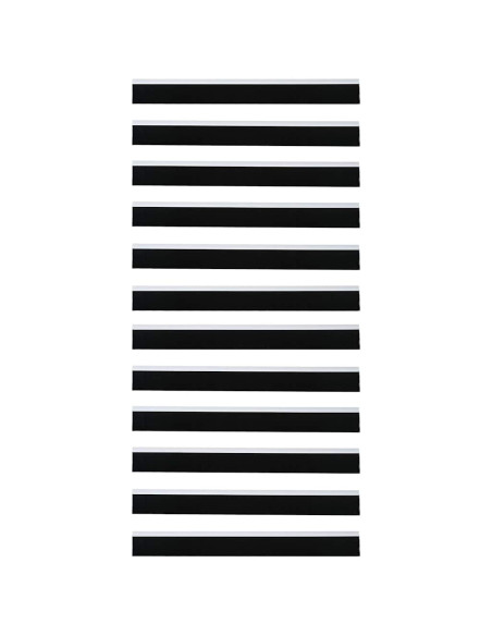 Spazzole per porte autoadesive 12 pcs Bianco 100 cm