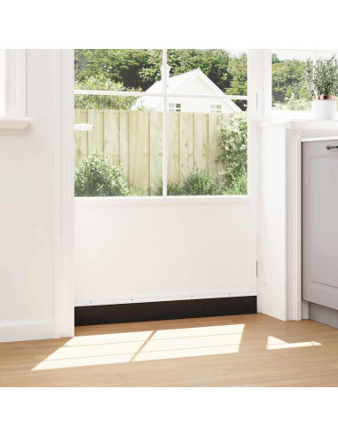 Spazzole per porte a vite 2 pcs Bianco 100 cm Lega di alluminio