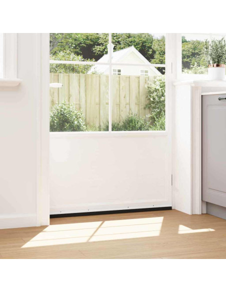 Spazzole per porte a vite 6 pcs Bianco 100 cm Lega di alluminio