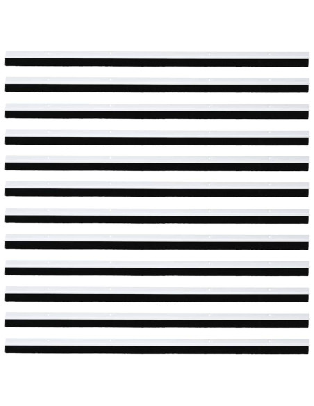 Spazzole per porte a vite 12 pcs Bianco 100 cm