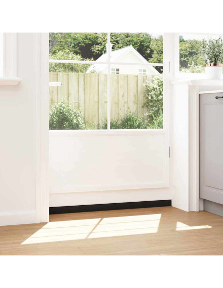 Spazzole per porte a vite 2 pcs Bianco 100 cm Lega di alluminio