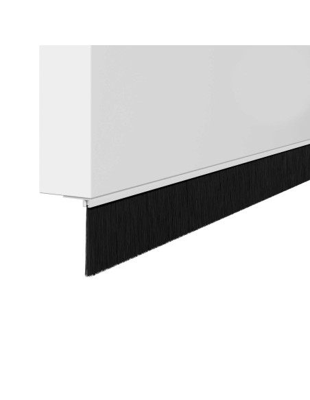 Spazzole per porte a vite 2 pcs Bianco 100 cm Lega di alluminio