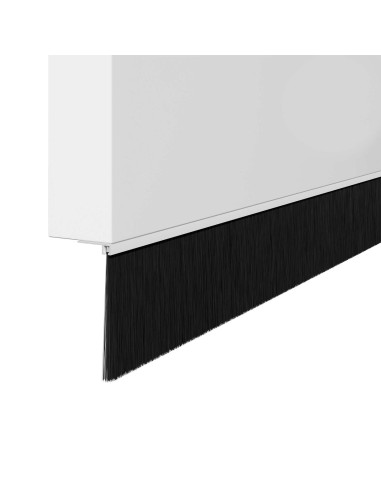 Spazzole per porte a vite 2 pcs Bianco 100 cm Lega di alluminio