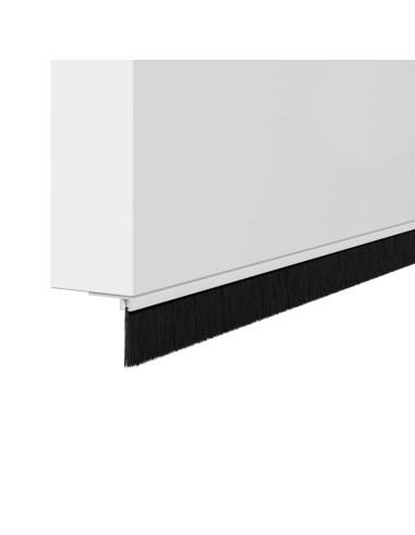 Spazzole per porte a vite 6 pcs Bianco 100 cm Lega di alluminio