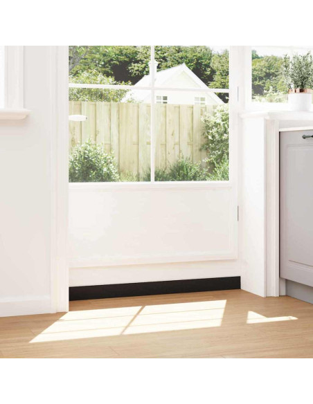 Spazzole per porte a vite 6 pcs Bianco 100 cm Lega di alluminio