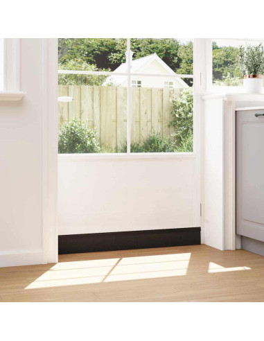 Spazzole per porte autoadesive 6 pcs Nero 100 cm