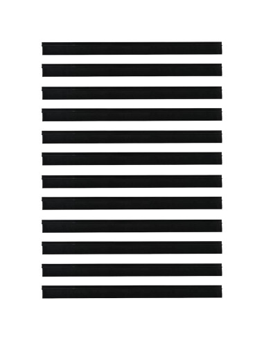 Spazzole per porte autoadesive 12 pcs Nero 100 cm