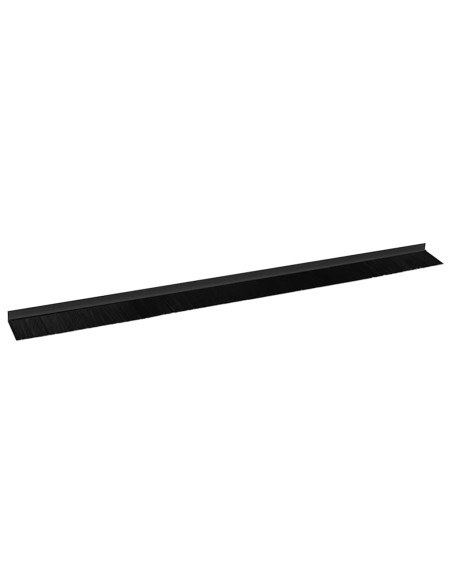 Spazzole per porte autoadesive 2 pcs Nero 100 cm