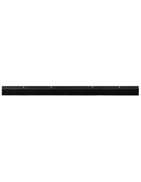Spazzole per porte a vite 2 pcs Nero 100 cm Lega di alluminio
