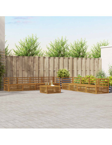 Set di divani 9 pcs Naturale