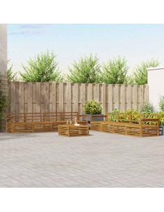 Set di divani 9 pcs Naturale