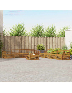 Set di divani 9 pcs Naturale